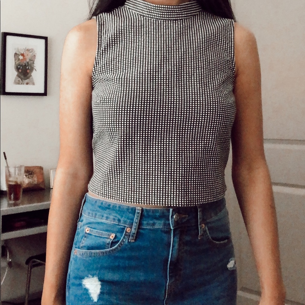 Mock-Turtle neck top
